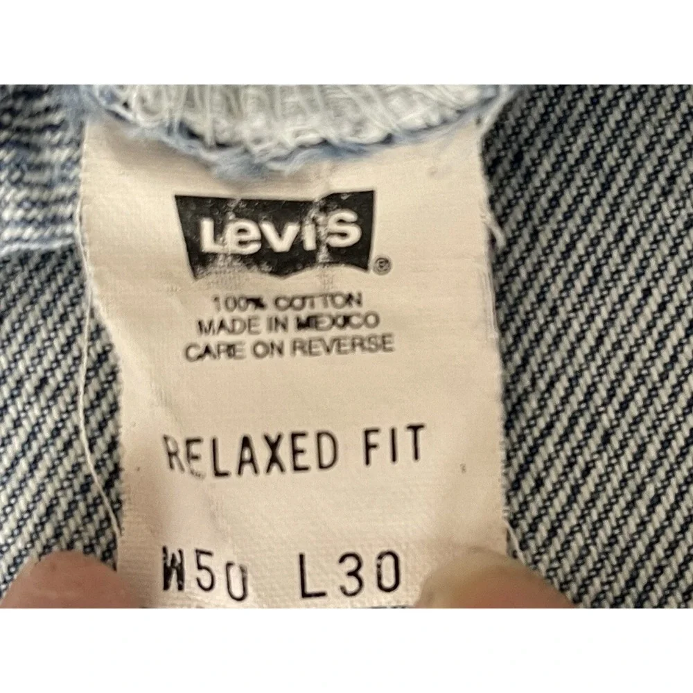 Levi's Signature Relaxed Fit 540 Size 50x30 (48X30 ) Faded Blue Denim